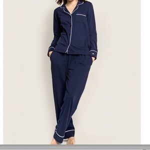 Petite Plume Women's Pajama Set in Navy - Size Small